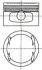 Поршень з кільцями OPEL 79.50 1.6I 16V С16XE/X16XE/X16XEL (вироб-во) NURAL 87-307807-10 (фото 1)