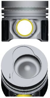 Поршень з кільцями VAG 81,51 2,5TDi Crafter BJL/BJM/CECA Euro 5 06 NURAL 87-421007-30