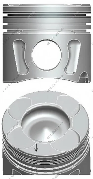 Поршень з кільцями RENAULT 70,00 1.3 D Multijet 199 A3.000,263 A2.000 (вир-во) NURAL 87-425606-00 (фото 1)