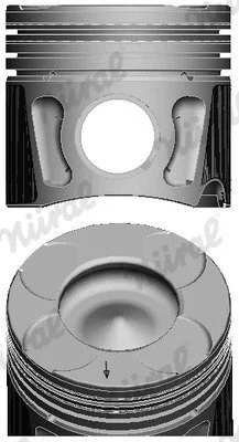 Поршень з кільцями RENAULT 70,00 1.3 D Multijet 199 B1.000,263 A2.000 (вир-во) NURAL 87-435706-00 (фото 1)