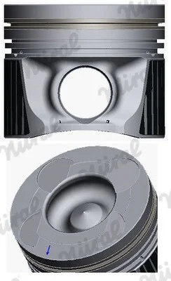 Поршень з кільцями NISSAN 89.00 2.5 dCi YD25DDTi 05-10 (вир-во) NURAL 87-436100-00 (фото 1)