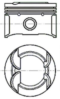 Поршень з кільцями MINI/PSA 77.50 1.6 16V EP6C/N12B16 06- NURAL 87-444807-10