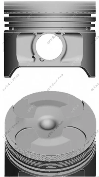 Поршень NURAL 87-743600-30 (фото 1)
