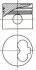 Поршень с кольцами AUDI/VW 79.5 1.9D/2.4D 1X/1Y/3D/AAS/AAB (произ-во) NURAL 87-990100-40 (фото 1)