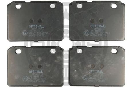 Тормозные колодки дисковые Optimal BP-09151
