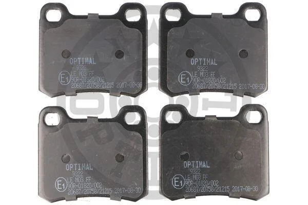 Гальмівні колодки дискові Optimal BP-09322 (фото 1)