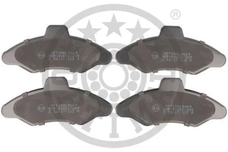 Тормозные колодки дисковые Optimal BP-09664