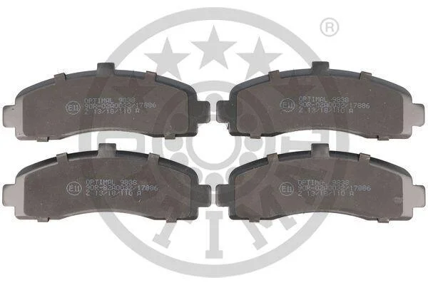 Гальмівні колодки дискові Optimal BP-09838 (фото 1)