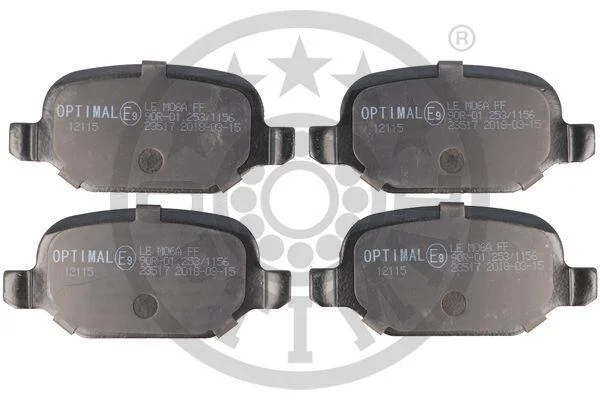 Тормозные колодки дисковые Optimal BP-12115 (фото 1)