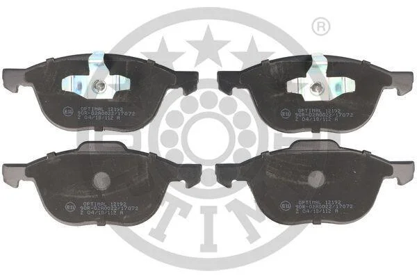 Тормозные колодки дисковые Optimal BP-12192 (фото 1)
