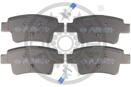 Гальмівні колодки дискові Optimal BP-12542