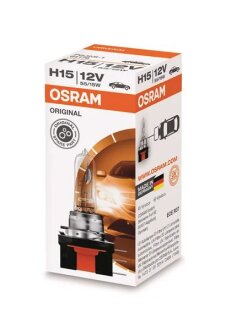Лампа розжарювання H15 55/15W 12V PGJ23T-1 OSRAM 64176