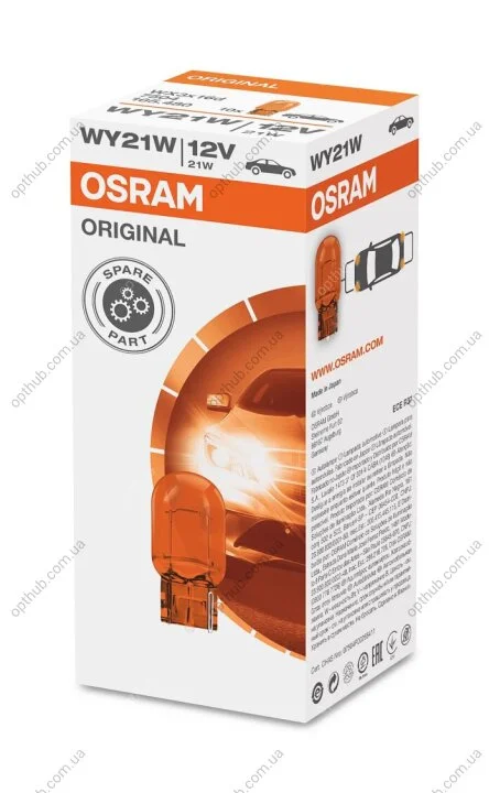Лампа розжарювання 21W 12V WX3X16D ORIGINAL (вир-во) OSRAM 7504 (фото 1)