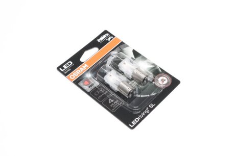 Лампа светодиодная P21/5W Red 12V 3W BAY15 LEDriving SL (2шт.) (выр-во) OSRAM 7528DRP-02B