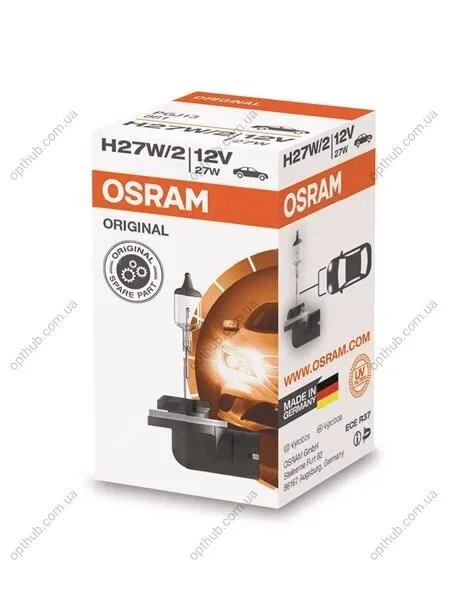 Лампа галоген. H27W/2 12V 27W PGJ13 (вір-во) OSRAM 881 (фото 1)