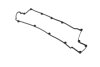 Прокладка крышки клапанной HYUNDAI G4GC (выр-во) PARTS-MALL P1G-A014 (фото 1)