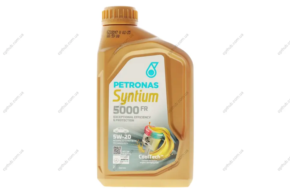 Олива моторна SYNTIUM 5000 FR 5W-20 SN (1L) Petronas 70265E18EU (фото 1)