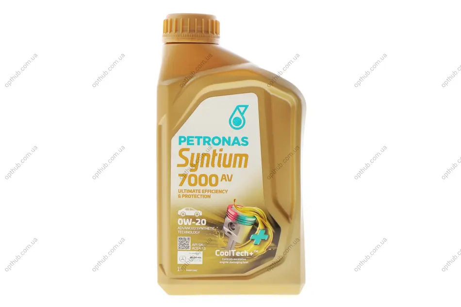 Олива моторна SYNTIUM 7000 AV 0W-20 SN+ (1L) Petronas 70410E18EU (фото 1)