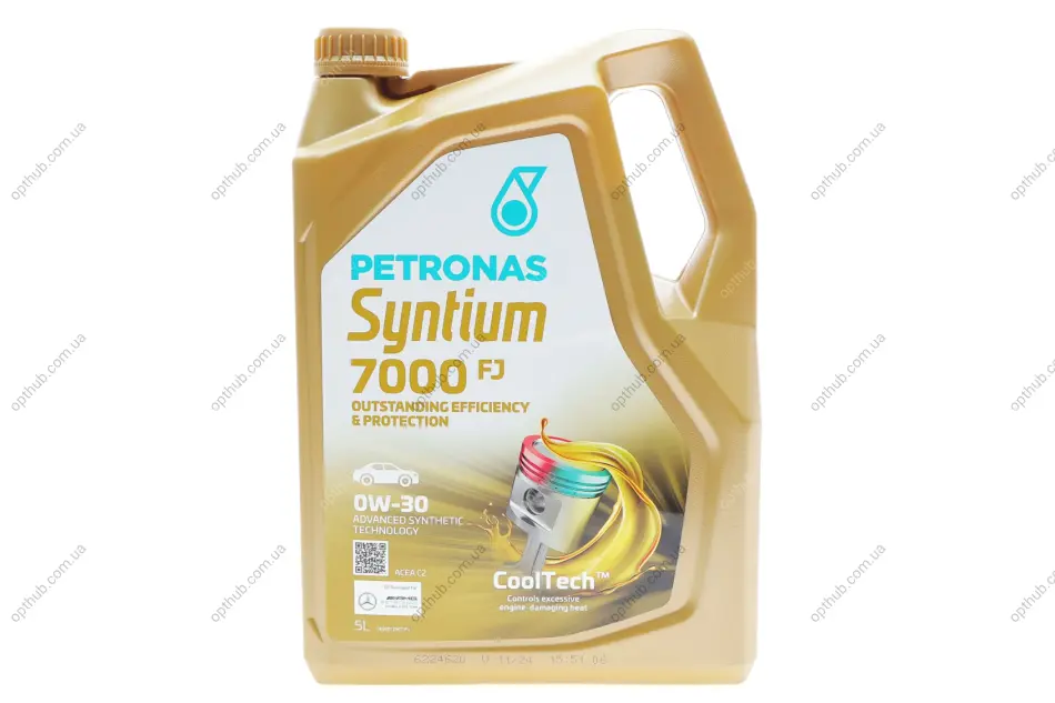 Олива моторна SYNTIUM 7000 FJ 0W-30 SN (5L) Petronas 70670M12EU (фото 1)