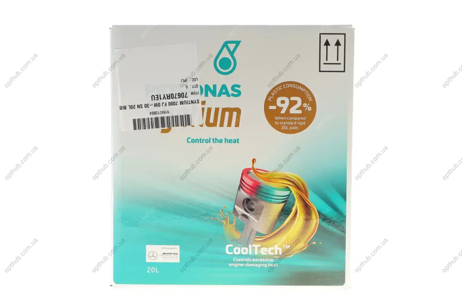 Олива моторна SYNTIUM 7000 FJ 0W-30 SN (20L) Petronas 70670RY1EU (фото 1)