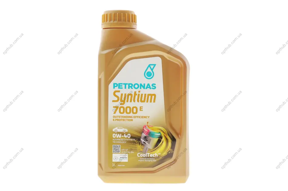 Масло моторное SYNTIUM 7000 E 0W-40 SP (1L) Petronas 70722E18EU (фото 1)