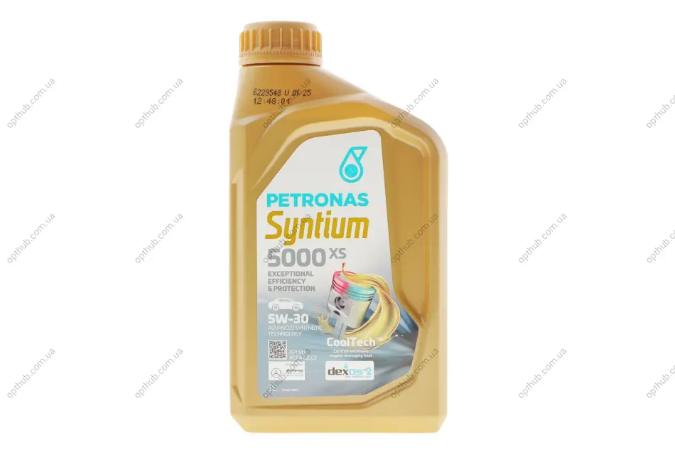 Олива моторна SYNTIUM 5000 XS 5W-30 SN (1L) Petronas 70956E18EU (фото 1)