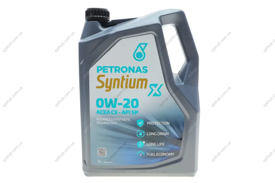 Масло моторное SYNTIUM X 0W-20 C5 API SP (5L) Petronas 70980M12EU (фото 1)