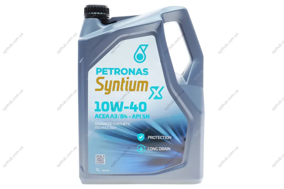 Олива моторна SYNTIUM X 10W-40 A3/B4 (5L) Petronas 70984M12EU (фото 1)