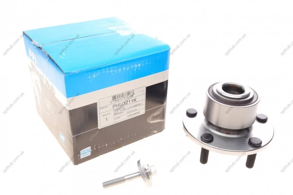 Підшипник маточини (передньої) Mazda 3 1.3-2.0 03-09 (26.4x138x89) (opt-om) PFI PHU3211K (фото 1)