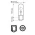 Лампа розжарювання W2,3W 12V 2,3W W2X4,6d (вир-во Philips) PHILIPS 12061CP (фото 3)