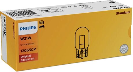 Лампа світлодіодна W21 LED red Ultinon Pro3000, 12V, 1,75W W3x16d компл. 11065U30RB2 PHILIPS 12065CP