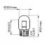 Автолампа 21W WY21W 12V 21W WX3X16D / 2ШТ. BLISTER PHILIPS 12071B2 (фото 3)