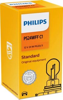 Автолампа 24W PS24W 12V 24W PG20/3 / STANDARD PHILIPS 12086FFC1