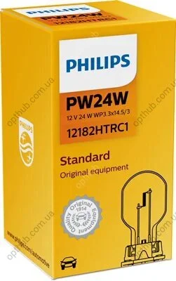 Автолампа 24W PW24W 12V 24W WP3,3X14,5/3 PHILIPS 12182HTRC1 (фото 1)