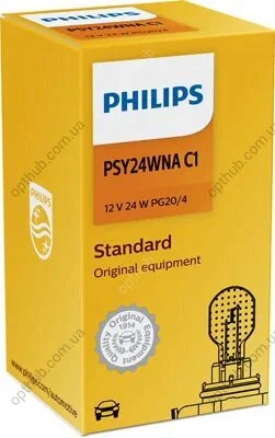 Автолампа 24W PSY24W 12V 24W PG20/4 PHILIPS 12188NAC1 (фото 1)