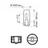 Лампа накаливания W3W 12V 3W W2,1X9,5d 2шт bliste VISION (выр-во Philips) PHILIPS 12256B2 (фото 3)