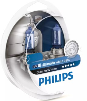 Лампа розжарювання H1 12V 55W P14,5s Diamond Vision 5000K PHILIPS 12258DVS2