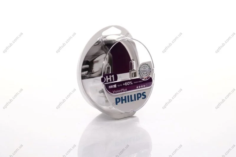 Лампа розжарювання H1VisionPlus12V 55W P14,5s (вир-во Philips) PHILIPS 12258VPS2 (фото 1)