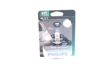 Лампа розжарювання H1 X-tremeVision Pro150 (+150) 12V 55W P14,5s PHILIPS 12258XVPB1