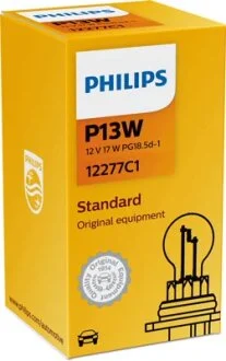 Автолампа 13W P13W 12V 13W PG18,5D-1 PHILIPS 12277C1