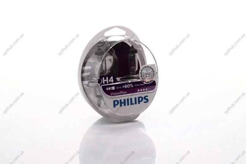 Лампа накаливания H4VisionPlus12V 60/55W P43t-38 (пр-во Philips) PHILIPS 12342VPS2 (фото 1)