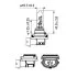 Лампа накаливания H9 12V 65W PGJ19-5 STANDARD (blister 1шт) (пр-во Philips) PHILIPS 12361B1 (фото 3)