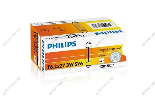 Автолампа 3W PHILIPS 12818CP (фото 1)