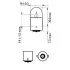 Лампа розжарювання R5W 12V 5W BA15s VISION 2шт blister (вир-во Philips) PHILIPS 12821B2 (фото 3)