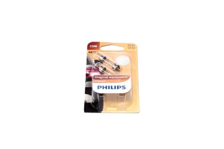 Лампа розжарювання C5W 12V SV8,5 3200К 2шт blister PHILIPS 12844B2