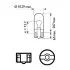 Лампа розжарювання W5W 12V 5W W2,1X9,5d LongerLife EcoVision 2шт blister (вир-во Philips) PHILIPS 12961LLECOB2 (фото 3)