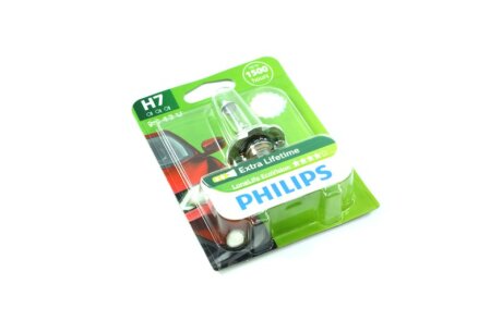 Автолампа галогенова 55W H7 12V 55W PX26D / LONGERLIFE ECOVISION - У 4 РАЗИ ЗБІЛЬШЕНИЙ ТЕРМІН СЛУЖБ PHILIPS 12972LLECOB1