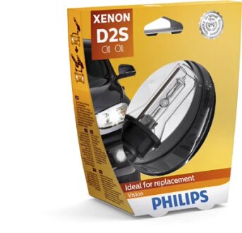 Автолампа ксенонова D2S 85V 35W 4600K P32D-2 / VISION / 1ШТ. BLISTER PHILIPS 85122VIS1