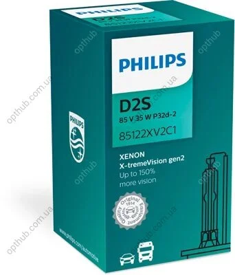 Лампа ксенонова D2S 85V 35W P32d-2 X-tremeVision +150 more vision (вир-во Philips) PHILIPS 85122XV2C1 (фото 1)