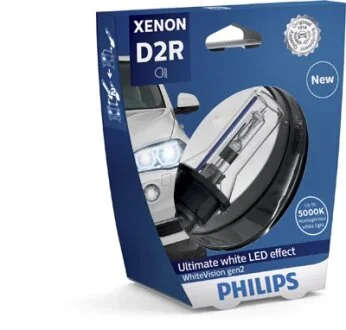 Лампа ксенонова D2R 85V 35W P32d-3 WhiteVision gen2 5000K (вир-во Philips) PHILIPS 85126WHV2S1